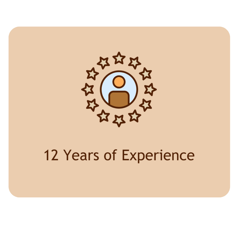 12 Years of experience illustartion