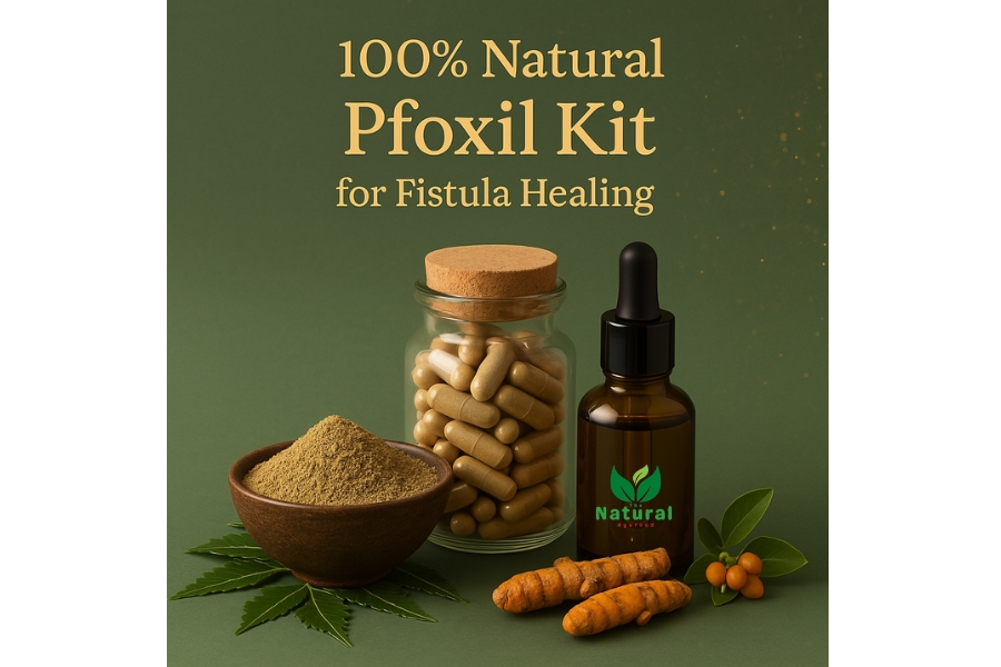 Natural Ayurvedic Pfoxil Kit for Fistula Pain Relief & Inflammation